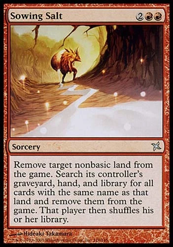 1x Sowing Salt Betrayers of Kamigawa MtG Magic Red Uncommon 1 x1 Card Cards - Image 1 of 1
