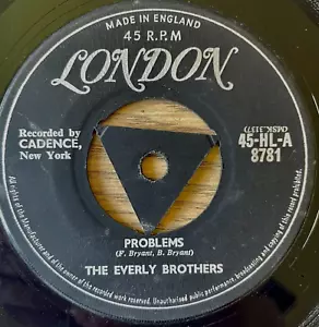 THE EVERLY BROTHERS PROBLEMS 7" LONDON (1958) VG+ POP ROCK 'N' ROLL ENGLAND - Foto 1 di 3