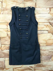 * Vestido estilo militar ARIA para mujer talla S sin mangas azul marino - Imagen 1 de 9