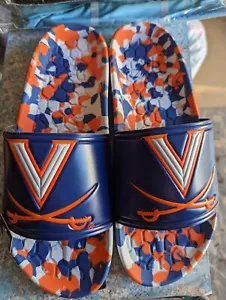 university of Virginia slides New Men's 11 Cavaliers blue orange Hype Co NWT - Picture 1 of 9
