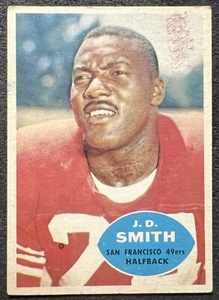 1960 TOPPS J D SMITH (49ers) #115 ACCEPTABLE LOWER GRADE - Picture 1 of 2