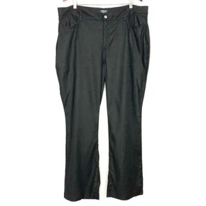 NYDJ Curves 360 Damenhose Leinenmischung Größe 18 weites Bein leicht schwarz - Bild 1 von 8