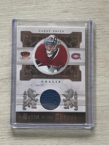 2010-11 Panini Crown Royale Heirs To The Throne Game Worn Jersey Carey Price - Picture 1 of 2