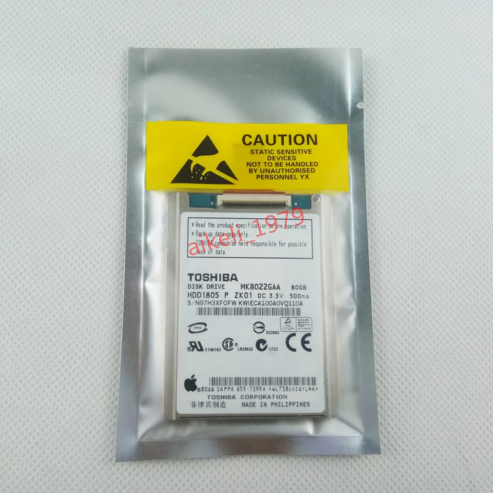 Samsung 80gb Hard Drive HDD Replacement for Apple iPod Classic 6th Gen