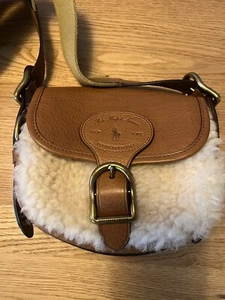 Ralph Lauren RL Crossbody Tasche UMHÄNGETASCHE NEU* Lammfell NP 399 - Bild 1 von 4