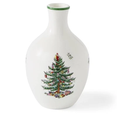 Árvore de Natal 6" Vaso Posy - Elegante Vaso de Flores de Cerâmica Peça Central de Férias... - Imagem 1 de 4