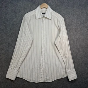 Gucci Shirt Mens Size UK XL White 100% Cotton Button Up Italy Designer - Picture 1 of 17