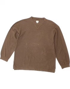 CALVIN KLEIN JEANS Boys Graphic Top Long Sleeve 13-14 Years Brown Cotton AZ10 - Picture 1 of 4