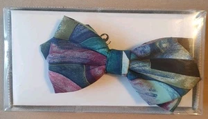 Fliege statt Krawatte ! ca 80-90er mehrfarbig bunt blau schwarz lila /Kr - Bild 1 von 2
