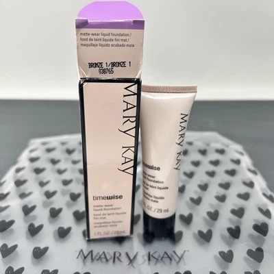 Mary Kay TimeWise Matte-Wear Liquid Foundation Bronze 1 #038765 FAST SHIP - Image 1 of 2