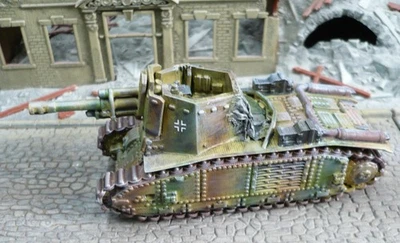 Wehrmacht- Beutepanzer Char B2 mit 10,5cm le FH 18  1:72 gebaut & gesupert!  - Bild 1 von 2