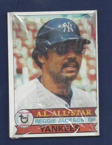 Paquete de violonchelo Burger King 1979 Topps New York Yankees Reggie Jackson mostrando Y128 - Imagen 1 de 2