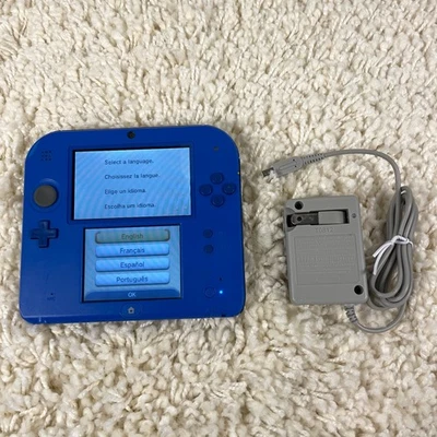 Nintendo 2DS Electric Blue Handheld Console System FTR-001 Tested - Image 1 of 4