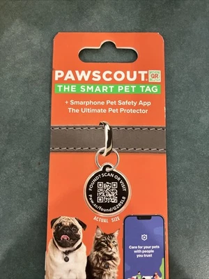 Pawscout Etiqueta de Mascotas Inteligente Comunidad Buscador de Mascotas Rastreador GPS con Aplicación Perro Gato Sellado Foto 1 de 2