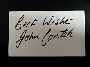 JOHN CONTEH - LEGENDARIO BOXEADOR Y CAMPEÓN DEL MUNDO - TARJETA BLANCA FIRMADA - Imagen 1 de 1