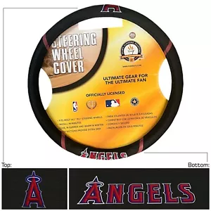 Baseball Los Angeles Angels Embroidered Mesh Steering Wheel Cover 14.5"-15.5" - Picture 1 of 2