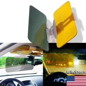 Car Vehicle Glasses Shade HD Visor Day/Night Anti Glare Visor Clip On Vision - Picture 1 of 7