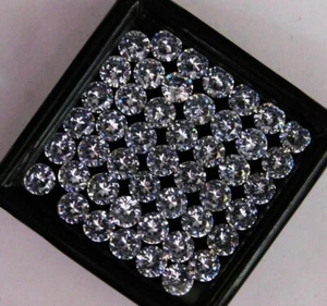 Lote de 30 piezas de piedras preciosas de corte redondo de zafiro natural sin tratar CERTIFICADAS 5 MM - Imagen 1 de 5