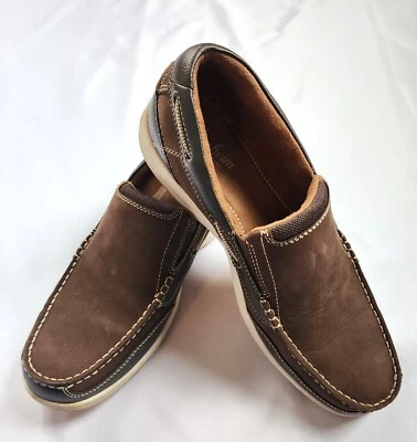 Zapatos sin cordones Florsheim Lakeside para hombre marrón nobuck marrón 10M 11391-200 punta sin usar, en caja Foto 1 de 4