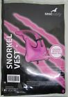 Sealbuddy Pink Inflatable Snorkle Vest With Mesh Bag New