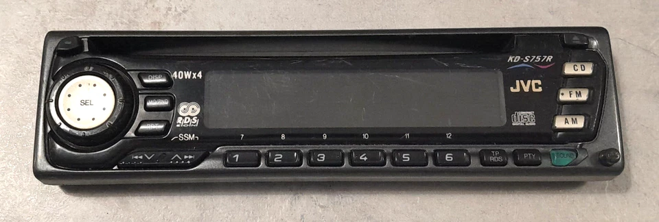 Frontalino Autoradio STEREO Cd JVC Kd-S757R - Immagine 1 di 1