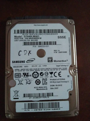 Seagate ST640LM001 640GB Internal 5400RPM 2.5" Hard Drive-Storage-As-is - Image 1 of 3