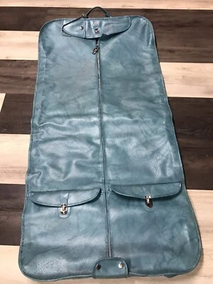 American Tourister Escort Garment Bag Vintage Tannery Blue Luggage - Image 1 of 4
