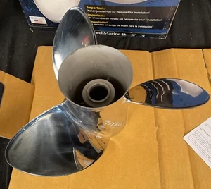 Michigan Wheel Apollo Hubless Stainless Steel Boat Propeller Prop 14-5/8" x 23P - Picture 1 of 4