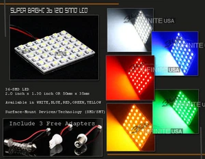 2x ROJO 36-LED Univer LED Coche Interior Habitación Domo Luz T10 211 211-2 212-2 569 - Imagen 1 de 1