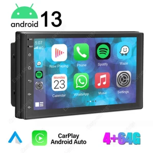 Carplay 7" Touch Screen Android 13 Auto Car Radio Stereo 2Din Bluetooth Player - Picture 1 of 20