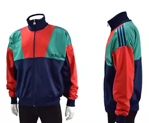 adidas Originals Vintage Retro TRACKSUIT Zip Sweatshirt 1990' SIZE L mens Large - Picture 1 of 10