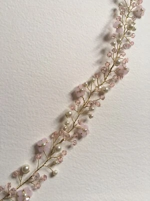 Cerezo Flor Cabello Vid Novia Dama de honor Novias Boda Cabello Accesorio Formal Foto 1 de 4