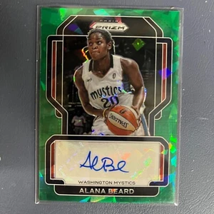 2022 Panini Prizm WNBA Autograph Alana Beard Fanatics Green Ice - Picture 1 of 1