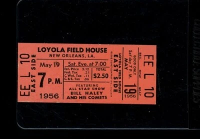 Boleto 1956 Loyola Field House Bill Haley y sus cometas Foto 1 de 2