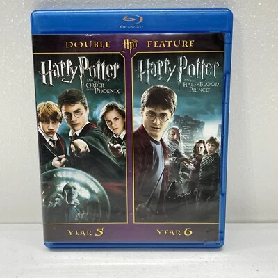 Harry Potter: Year 5 & 6 (Blu-ray, 2012, 2-Disc Set, Double Feature) - Image 1 of 3
