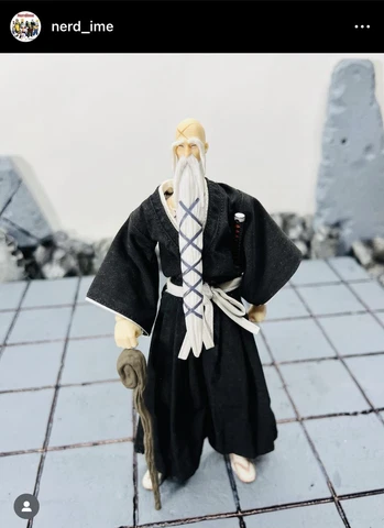 (USA Seller) Custom 1/12 Bleach Genryusai Yamamoto Action Figure Cover