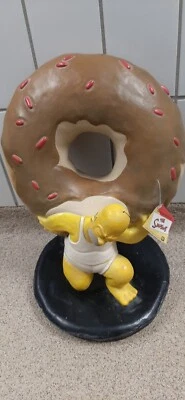 Simpsons Figuren 1999 La Carte Homer Simpsons Donut Sammlung Reklame Vintage  - Bild 1 von 4