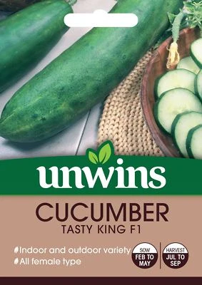 Unwins Pictorial Packet - Cucumber Tasty King F1 - 10 Seeds - Image 1 of 2
