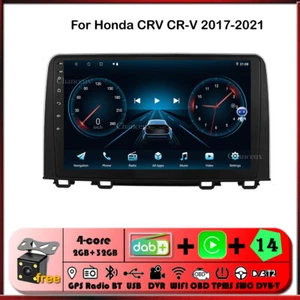 10"Android 14 Autoradio GPS Navigation Carplay DAB WIFI For Honda CRV CR-V 17-21 - Picture 1 of 14