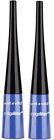 2 Wet n Wild VOLTAGE BLUE 873A MegaLiner Liquid Eyeliner in Fine Tip