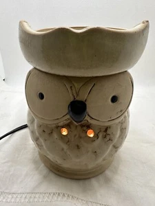 Candle Warmer Cermanic Tan Owl - Picture 1 of 9