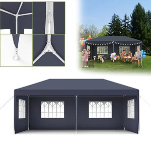 Pavillon Partyzelt 3x6m Wasserdicht Festzelt Bierzelt Anthrazit Garten Eventzelt - Bild 1 von 13