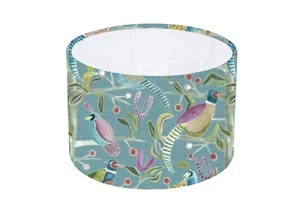 Handmade VOYAGE Lossie Mineral Drum Lampshade Table Lamp, Pendant Shade - Picture 1 of 2