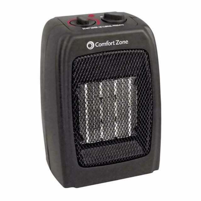Comfort Zone CZ442 1500W Ceramic Electric Portable Heater - Black