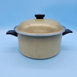 Club Dutch Oven Aluminum Pot w/Lid Cookware 4 QT 10” VTG Avocado Green MCM Clean - Picture 1 of 9