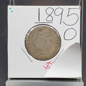 1895 O Barber Silver Eagle Quarter Nueva Orleans Muy Feria de Circo/Pobre - Imagen 1 de 4
