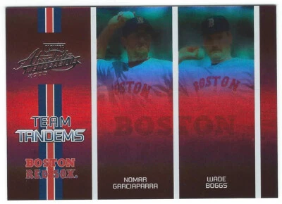 2005 Absolute Team Tandems Spectrum #TT45 Nomar Garciaparra Wade Boggs Card /150 - Image 1 of 2
