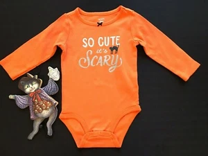Carter's Girls Baby Infant Toddler So Cute Halloween One Piece Bodysuit 18 MO - Picture 1 of 3