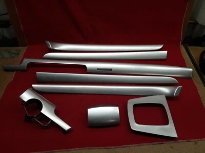 2005 2006 2007 2008 Audi A4 QUATTRO Interior Metallic Trim Strip Set TEXTURED - Image 1 of 4