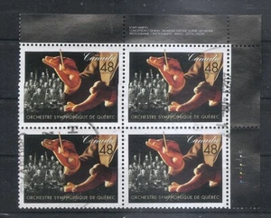 99c Starts - Canada Orchestre Symphonique Quebec Inscription Block Scott 1968 - Picture 1 of 1